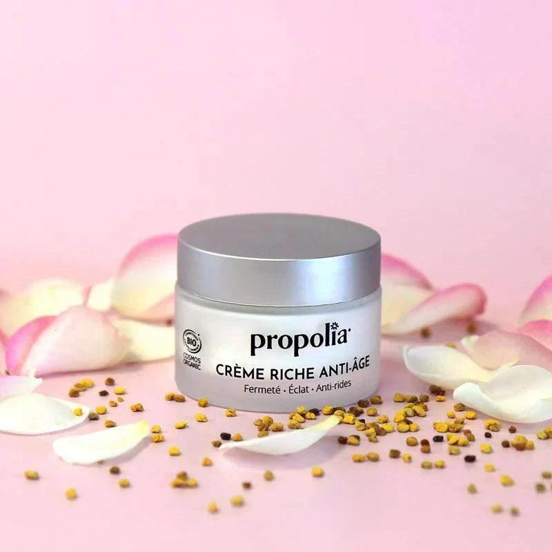 Organic Rich Anti Ageing Moisturiser- Bee Pollen - Hyaluronique acid 50ml - Image 3