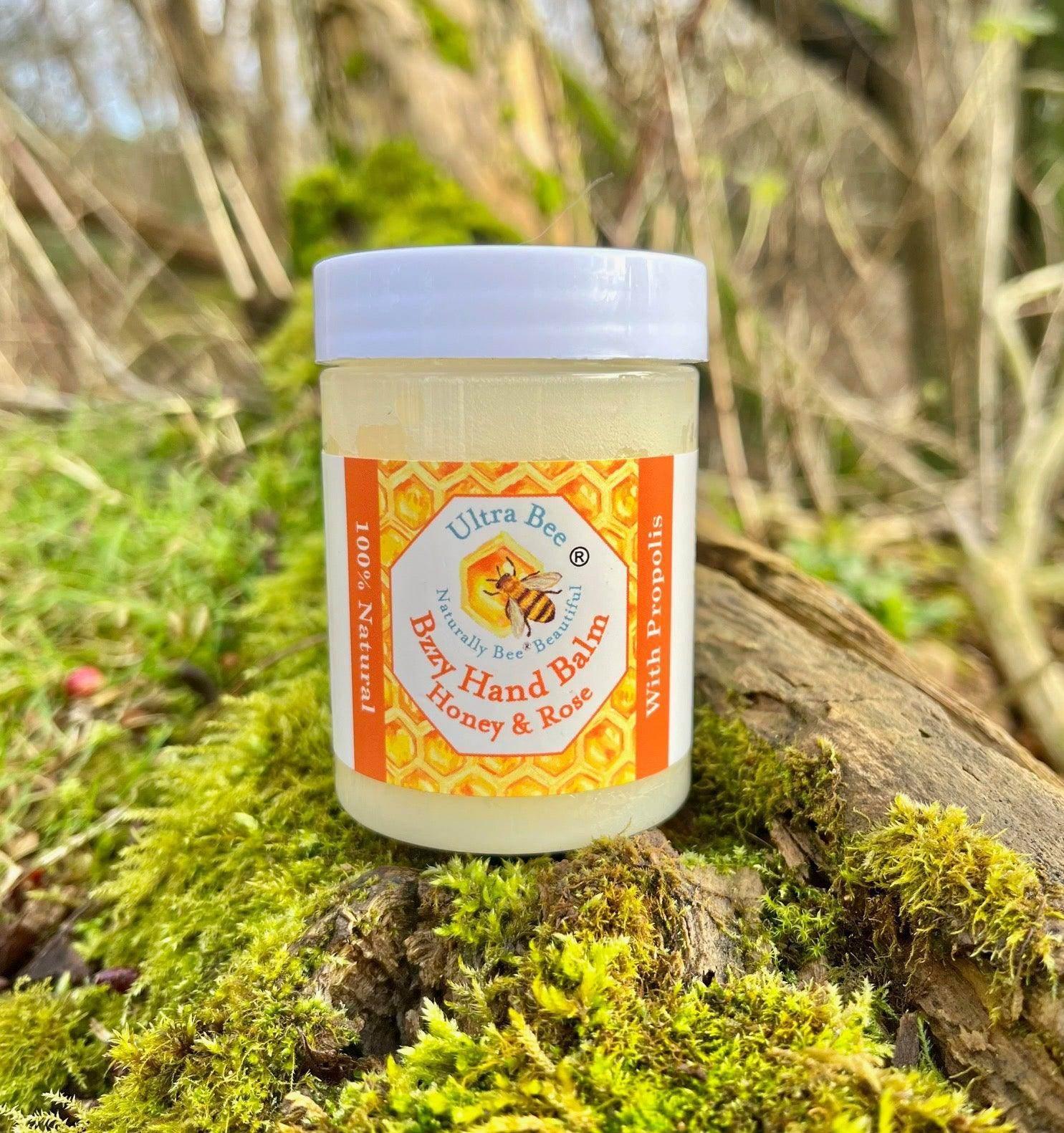100% Natural Bzzy Hand Balm Honey & Rose 100ml - Image 6