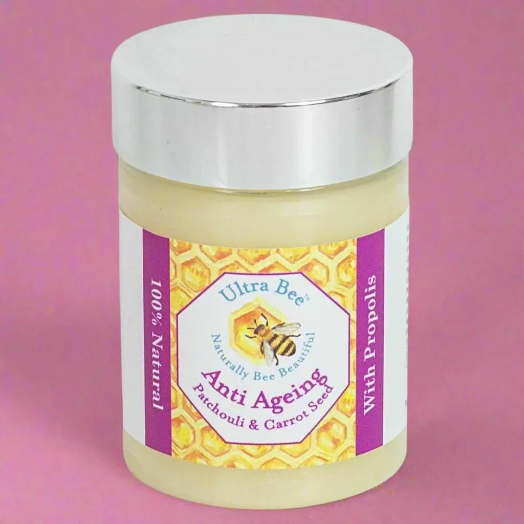 100% Natural Anti Ageing Moisturiser Honey, Patchouli, Carrot Seed 100ml (Morning) - Image 8