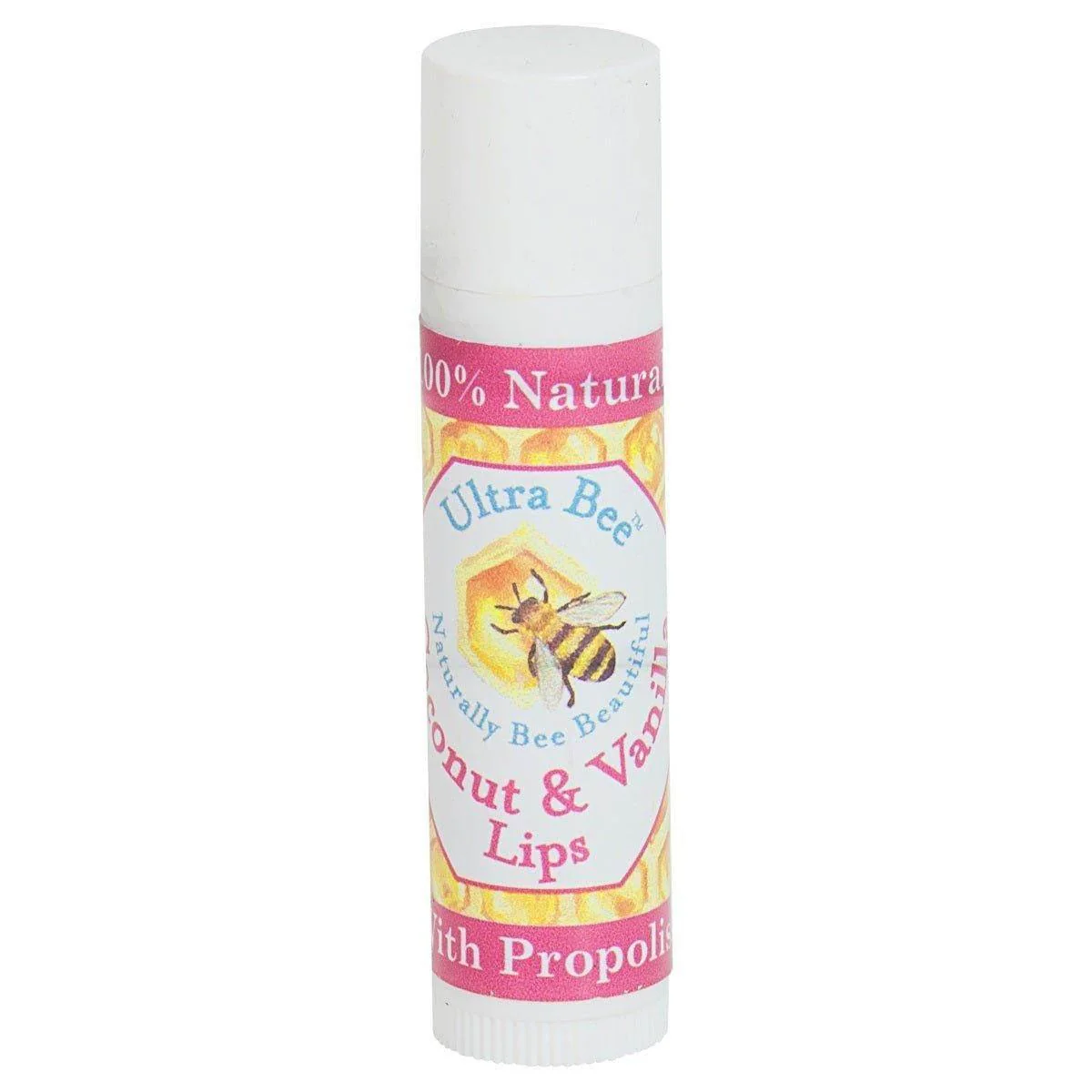 100% Natural Lip Balm Coconut & Vanilla 4.3g - Image 4