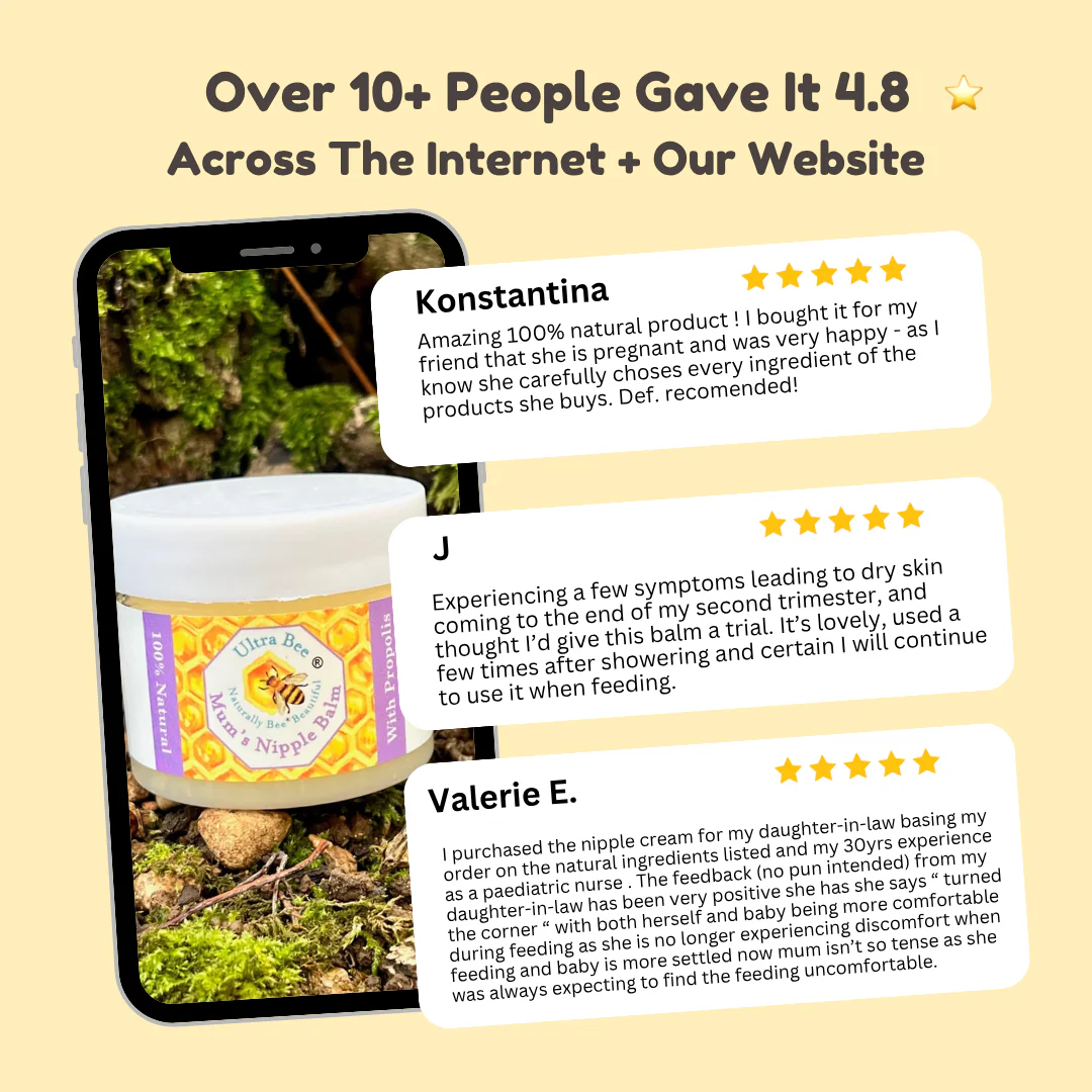 100% Natural Breastfeeding Nipple Relief Balm 50ml - Image 3