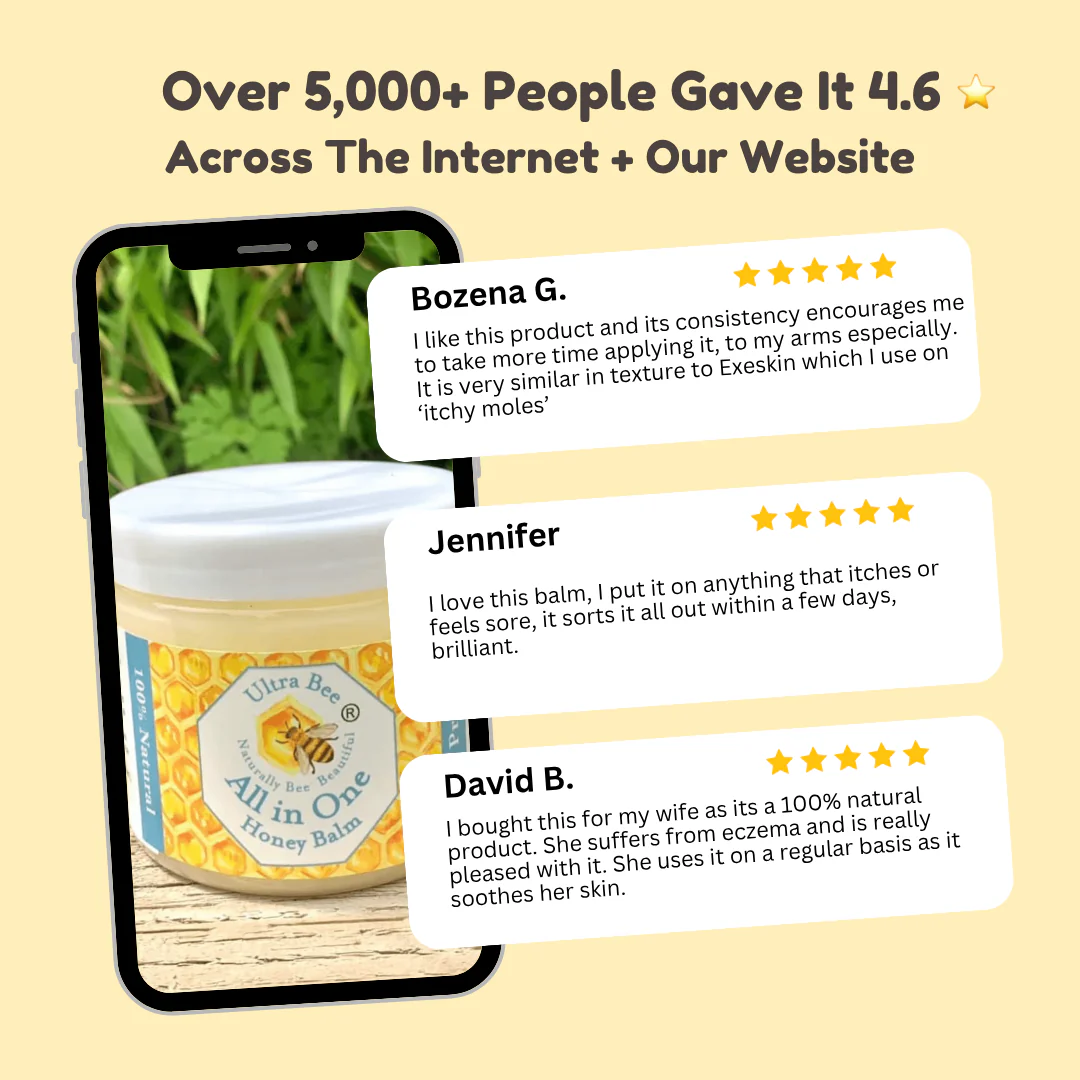 100% Natural  All in One Honey Balm Multi functional Moisturiser - Image 3