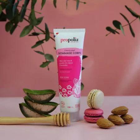 Organic Body Scrub - Exfoliating with Almond and Rice Shells 150ml - Image 3
