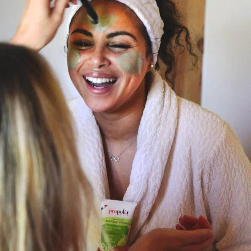 Organic Face Mask Green & White Clay 50ml - Image 3