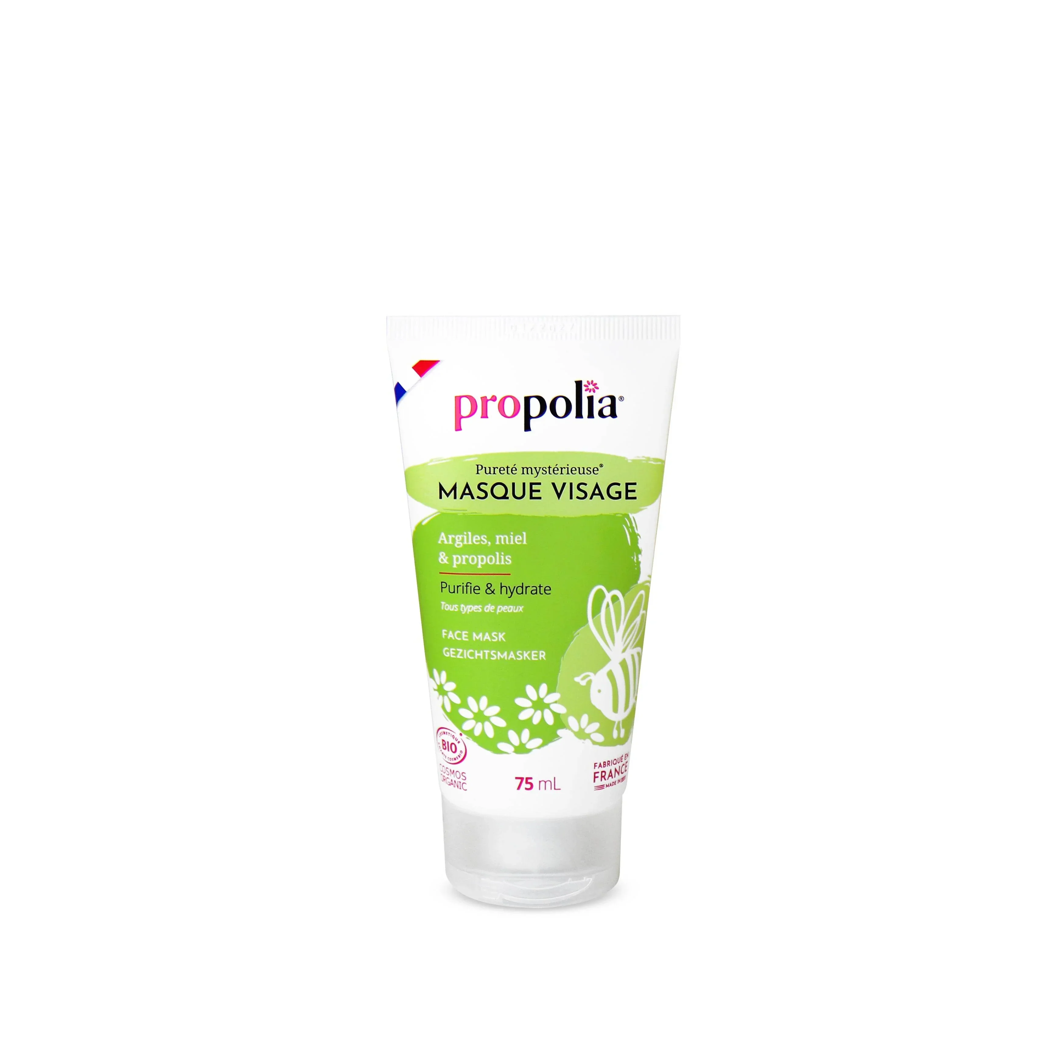 Organic Face Mask Green & White Clay 50ml - Image 4