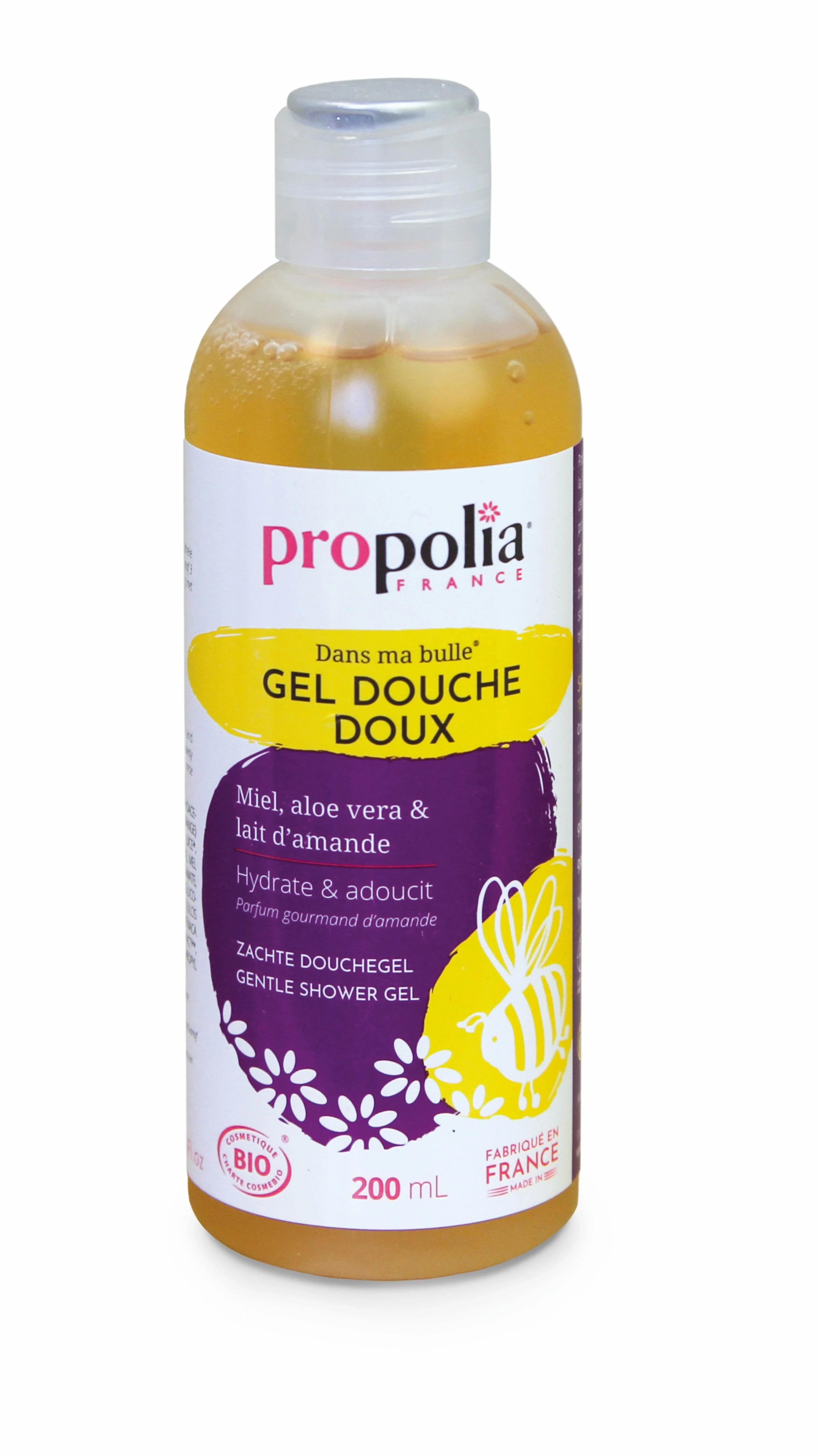 Organic Gentle Shower Gel Honey and Almond Milk - Sulphate Free - Image 3