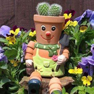 Terracotta Pot Man and Planter - Image 7